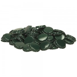 capac metal pentru sticle bere 26 mm VERDE 100 buc